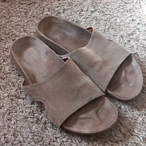 JOHN VARVATOS Seville Slide Sandal In Lt Brown Size 10